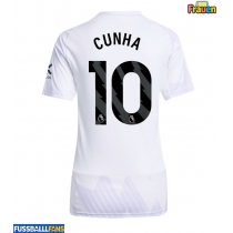 Manchester United Matheus Cunha #10 Auswärtstrikot Frauen 2025-26 Kurzarm